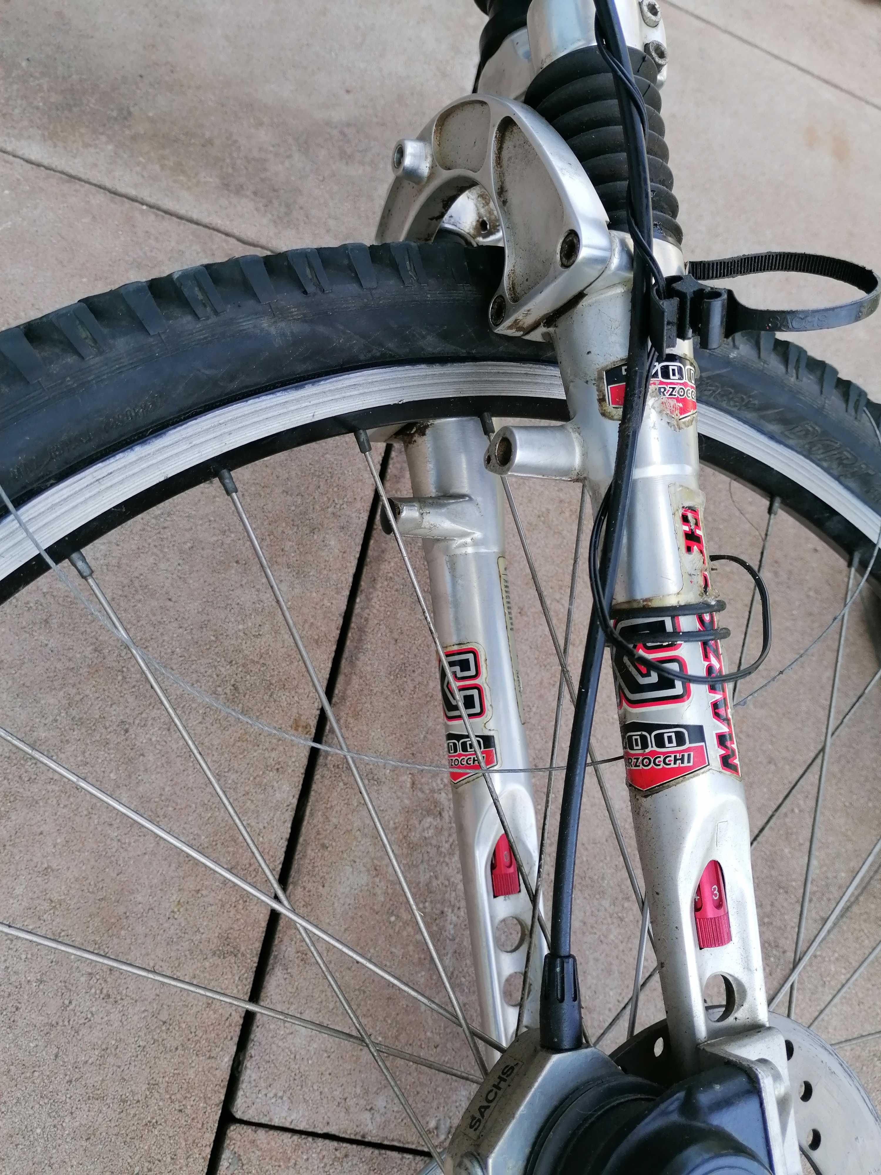 Marzocchi XC 700 + hamulec tarczowy + koło SACHS rarytas