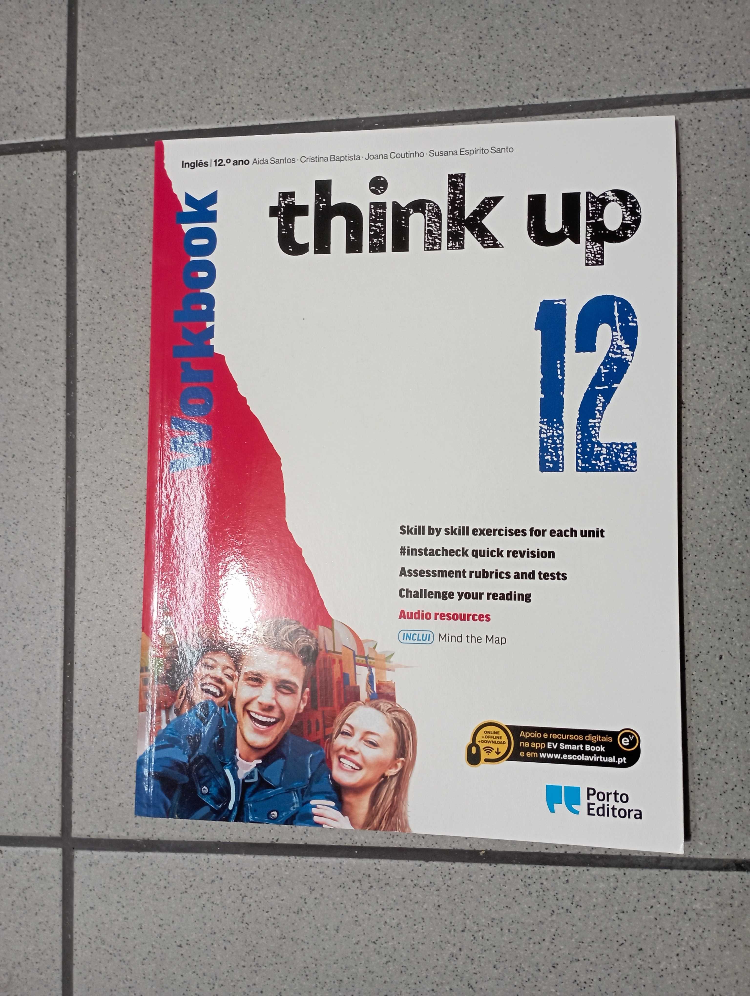 Workbook/Mind the Map - think up 12 - Inglês - 12.º ano como NOVO