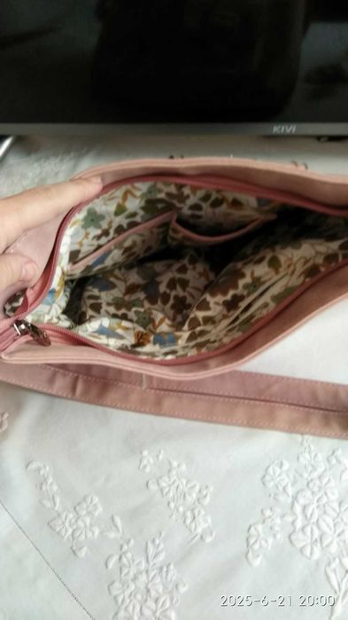 Сумка-шопер рожева пудра, нова