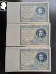SERIA 3 Polskich Banknotów 5 złotych zł 1930 rok II RP Seria CL