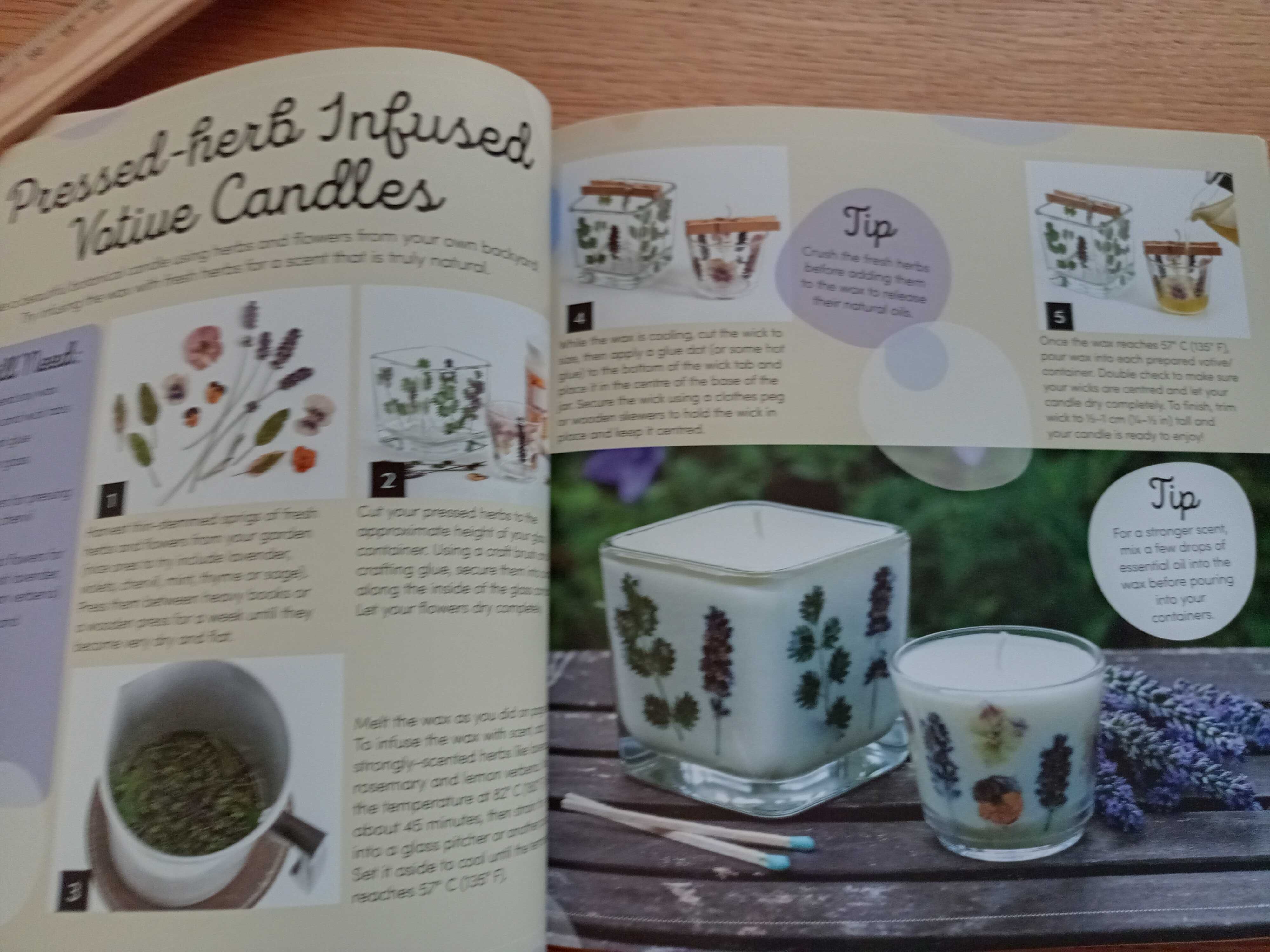 книга на английском Create your own candles