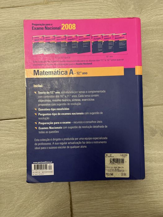 Livro matematica A 12 ano preparacao para o exame nacional