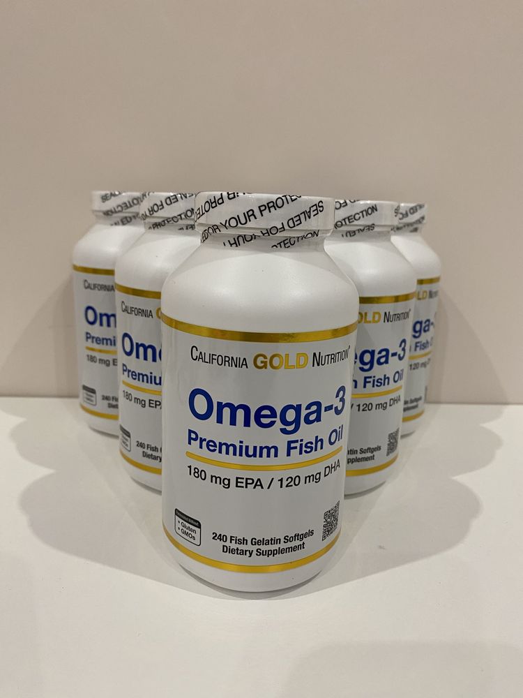 California Gold Nutrition, омега-3, риб’ячий жир преміум, 240 шт