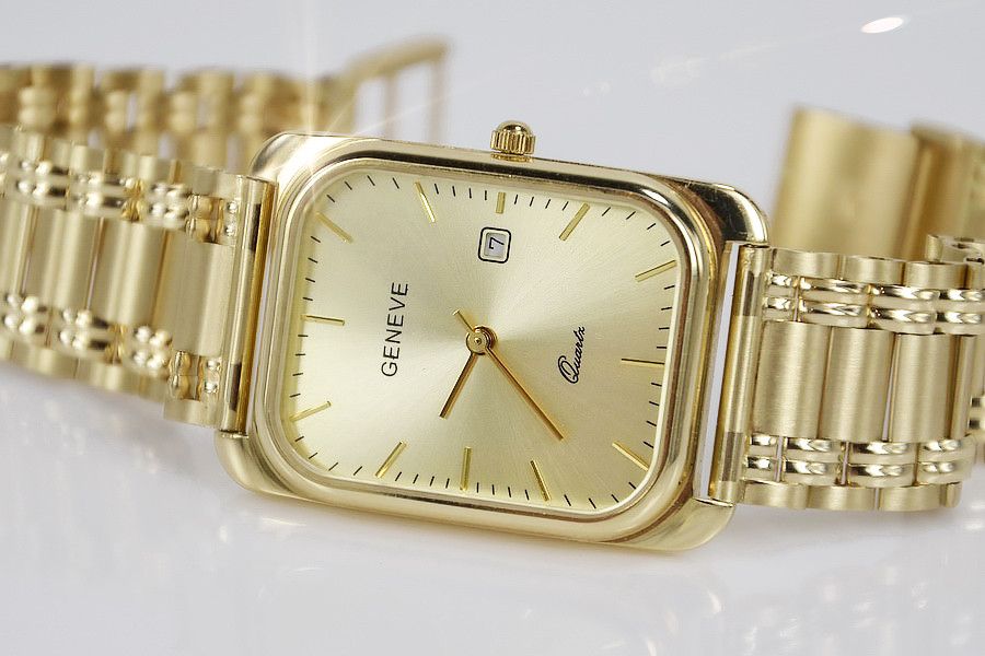 Złoty zegarek męski 14k 585 Geneve mw001y&mbw009y Poznań biżuteria