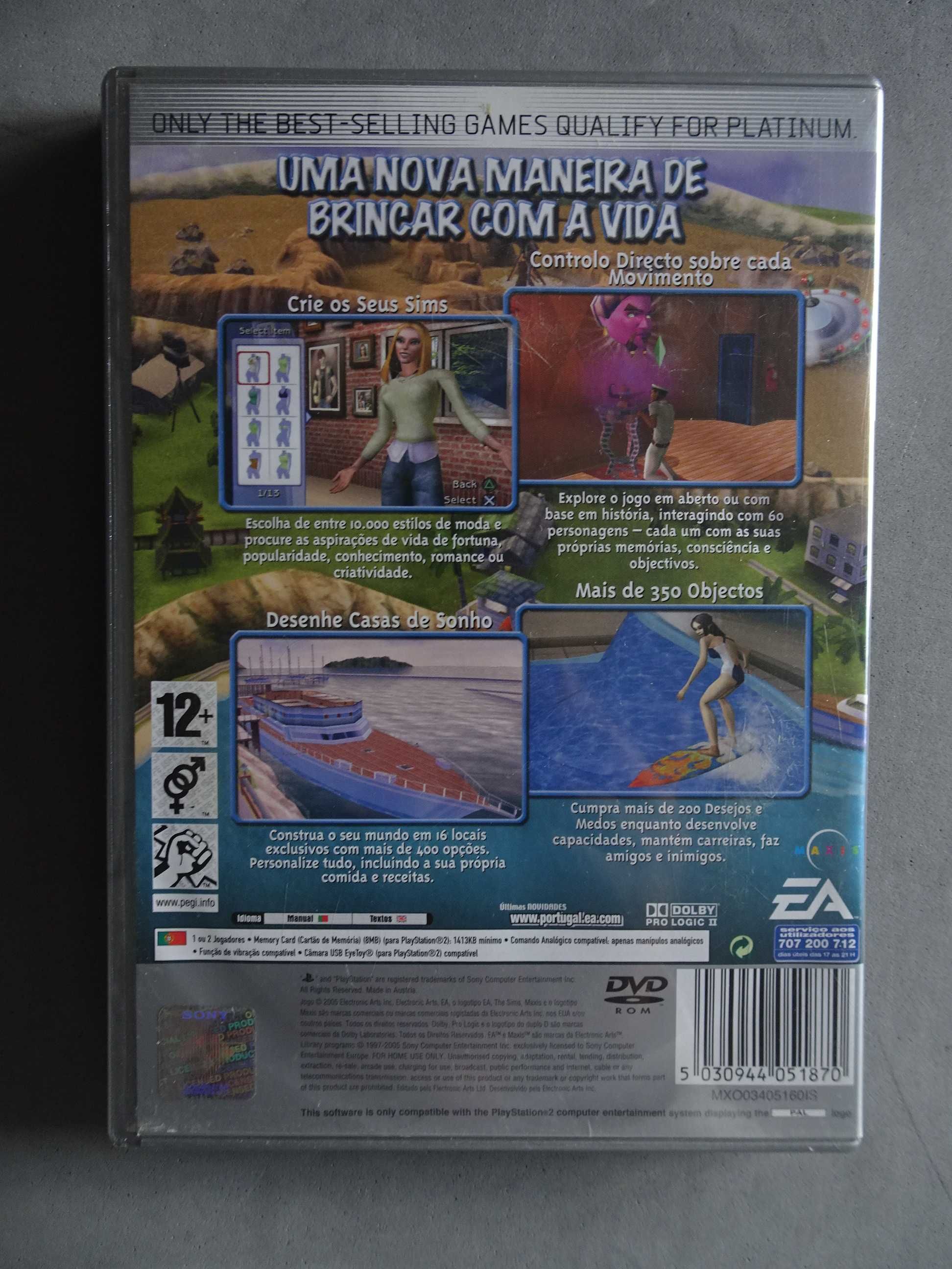 Jogo Playstation 2 PS2 - Os Sims 2