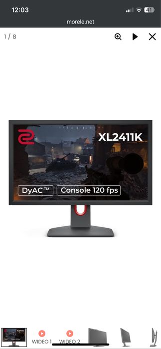 Monitor benq xl2411k-b 144hz