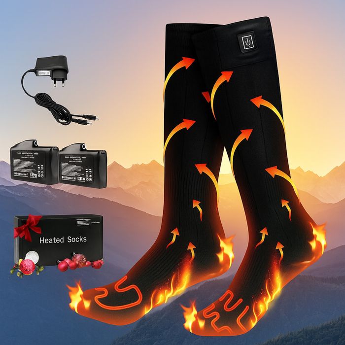 Шкарпетки з підігрівом повербанк 7,4v3200mAh . Зимовий подарунок.Носки