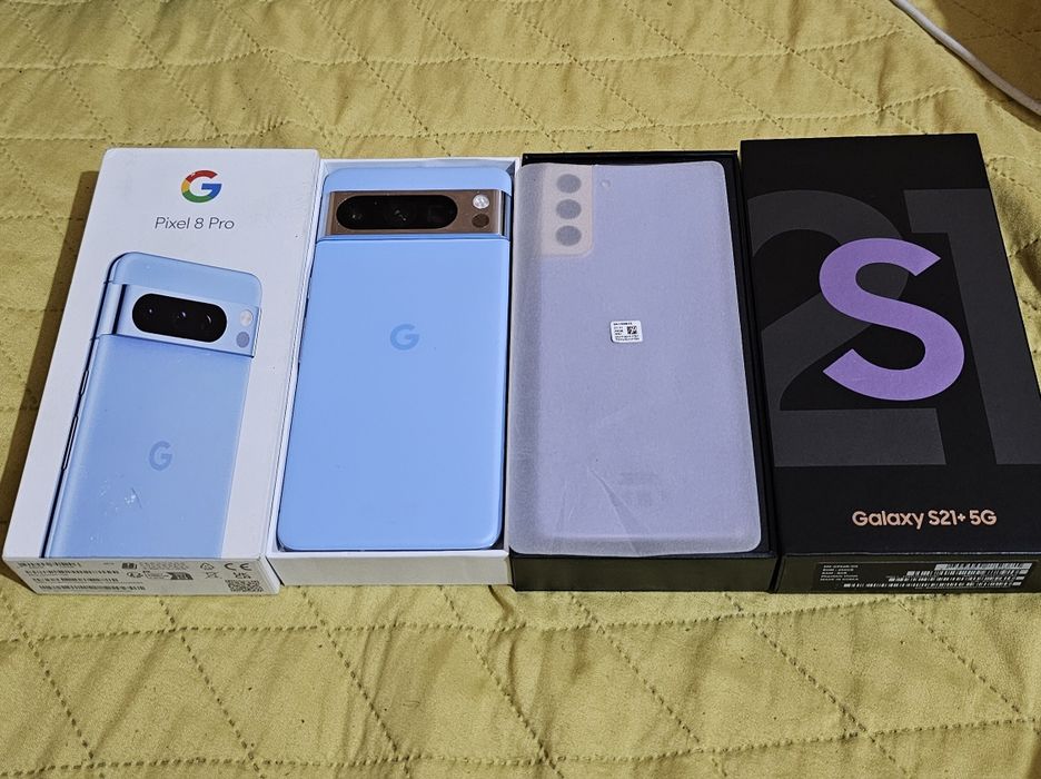 Vendo esses dois telefons, google 8 pro128Gb  e s21+ 256Gb