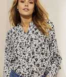 Блузка H&M S-M 36-38 квіткова сорочка С-М 42-44 НМ шифон кежуал