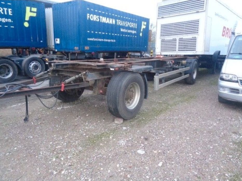 Przyczepa KRONE BDF 22,5 laweta rolnicza platforma rama podłoga