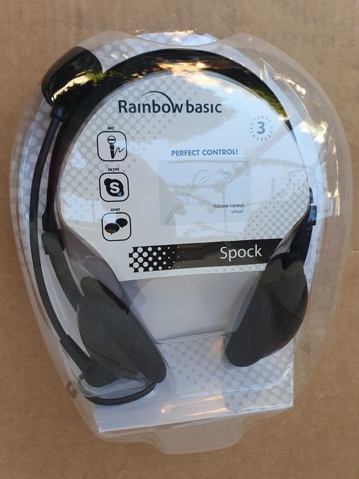 Auscultadores  c/ fios, Rainbow basic, novos + Oferta