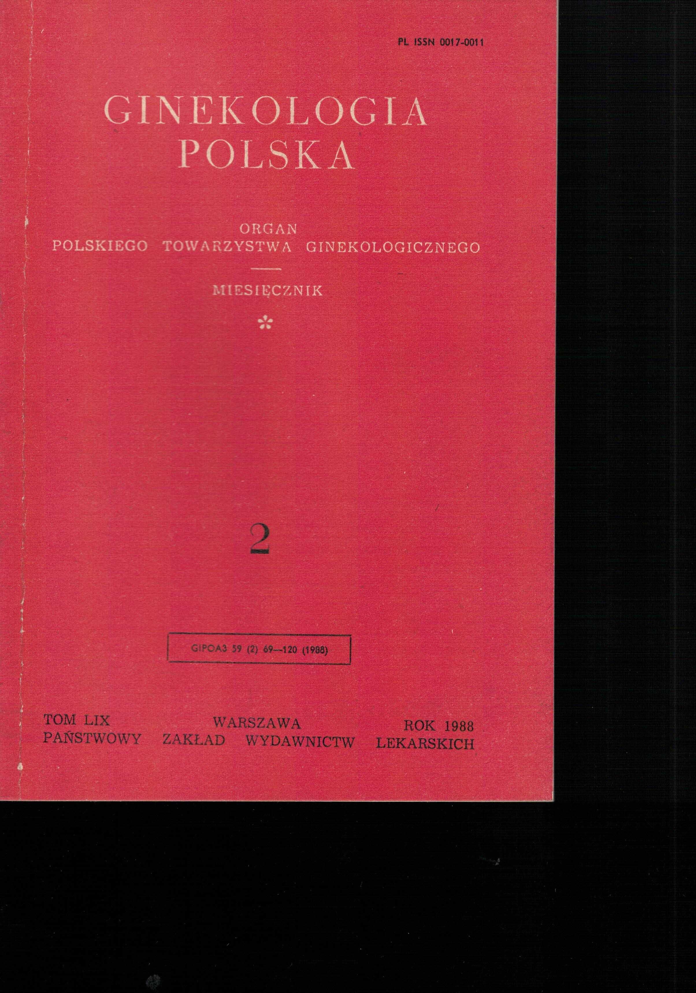 Ginekologia Polska organ PTG rocznik od 1982