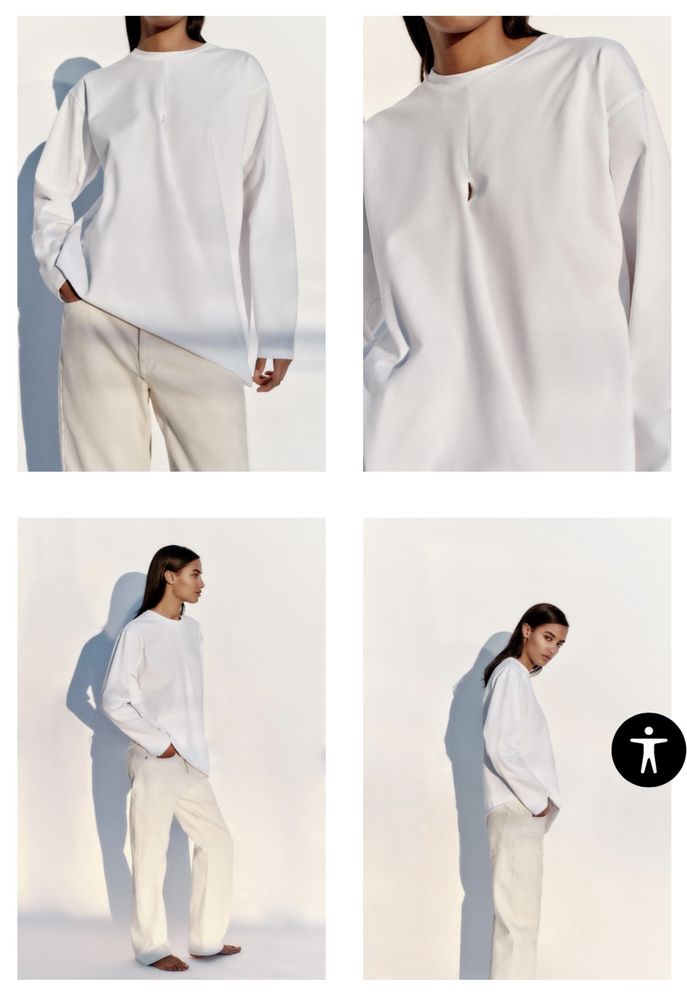 Zara лонгслив MID WEIGHT