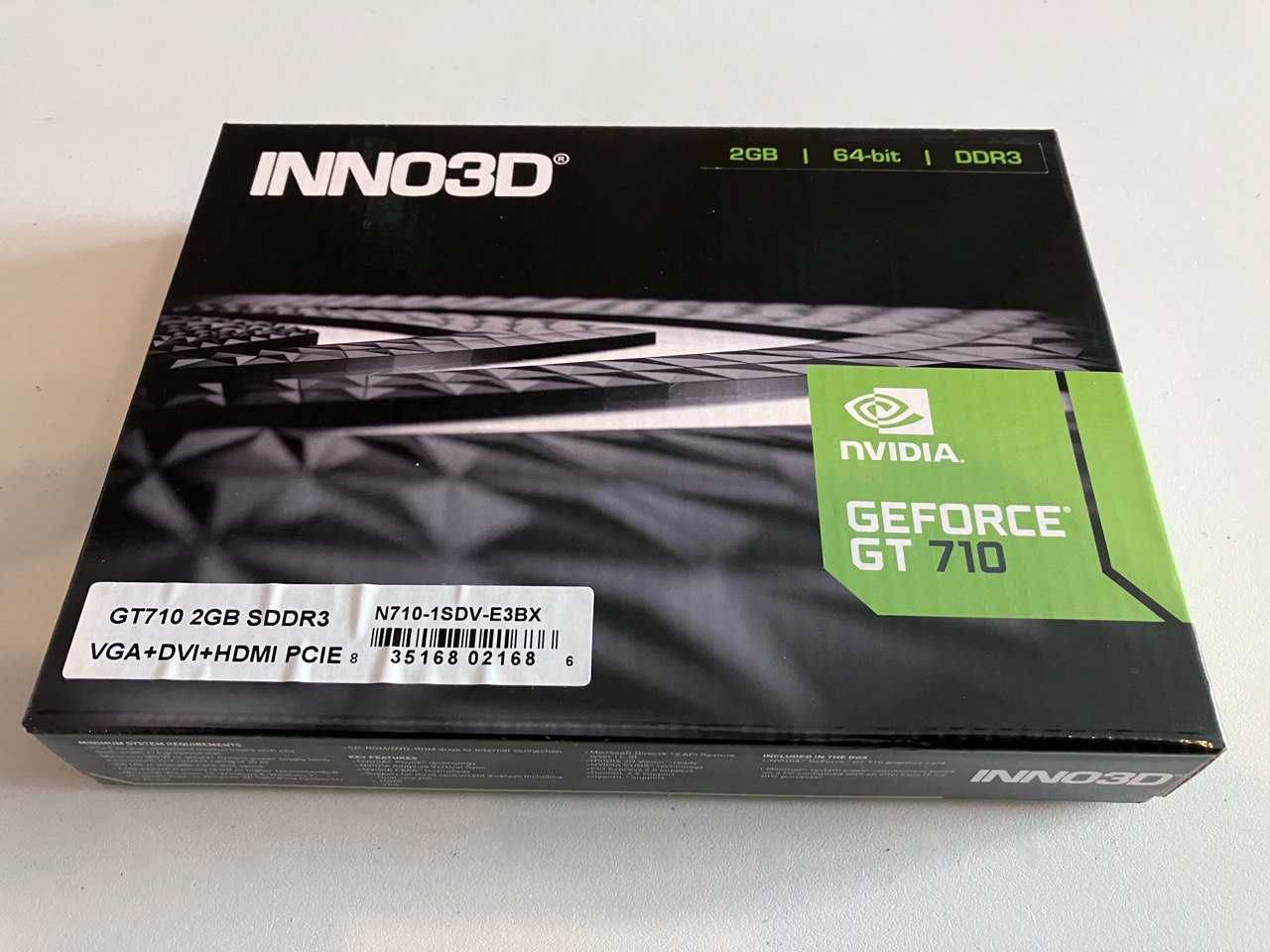 Karta graficzna INNO3D GeF GT710 2GB SDDR5 nowa na gwarancji