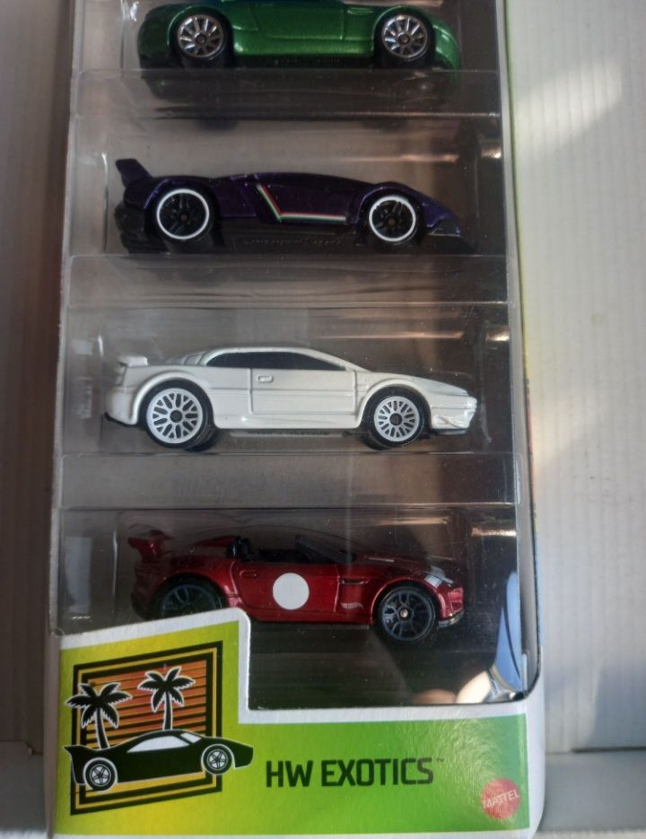 Pack 5 miniaturas hot wheels