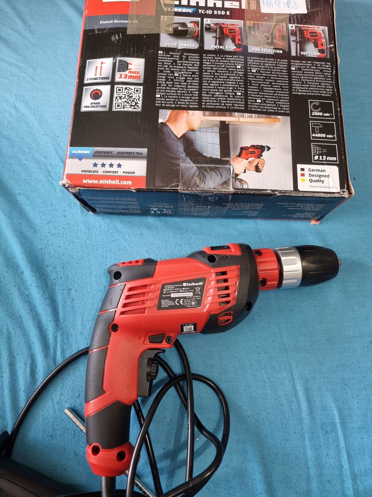 Wkrętarka udarowa Einhell TC-ID 550E