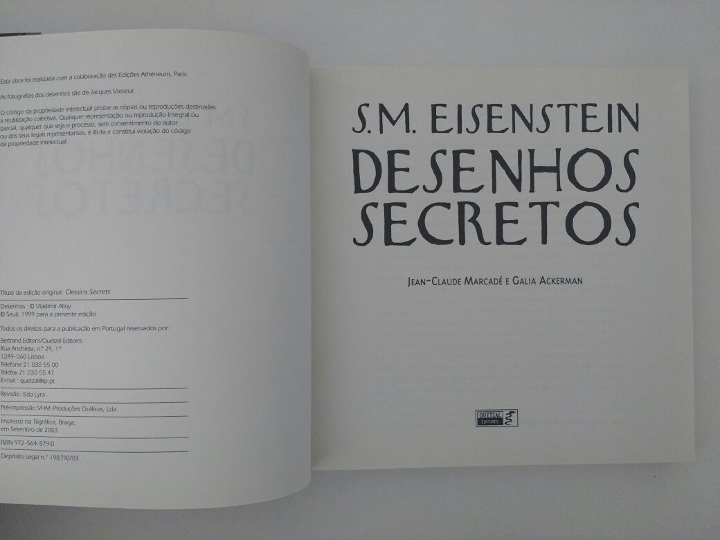 Livro Desenhos Secretos, Serguei Eisenstein