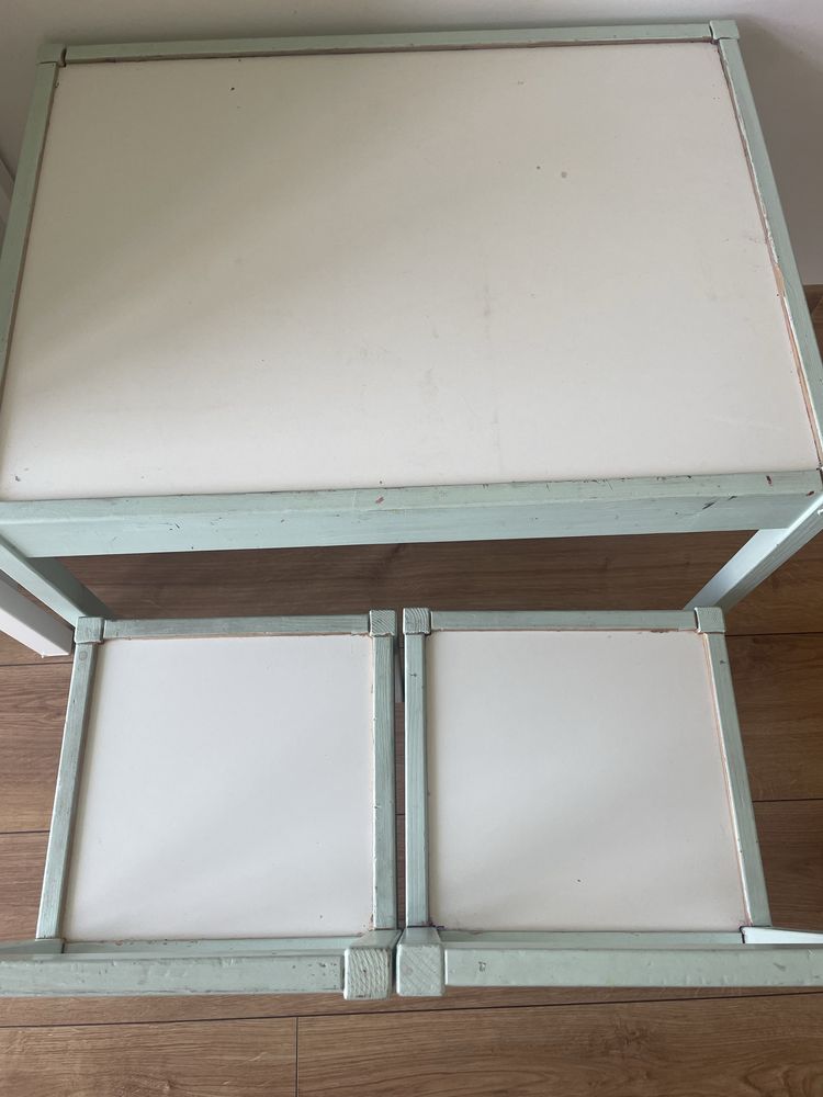 Stolik biórko z krzesłami ikea dla dziecka