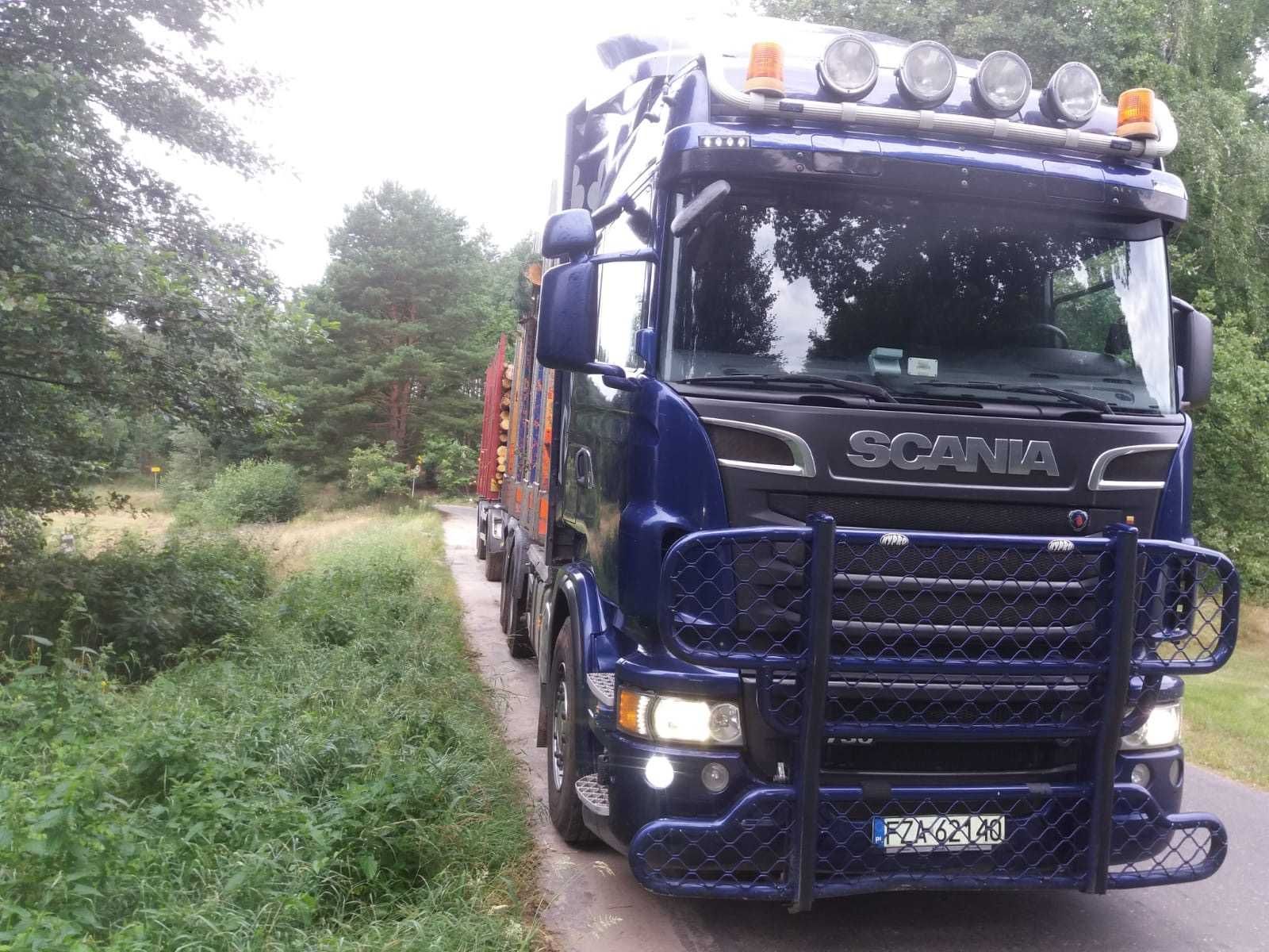 Samochód ciężarowy Scania 730, 2012 rok, do transportu drewna