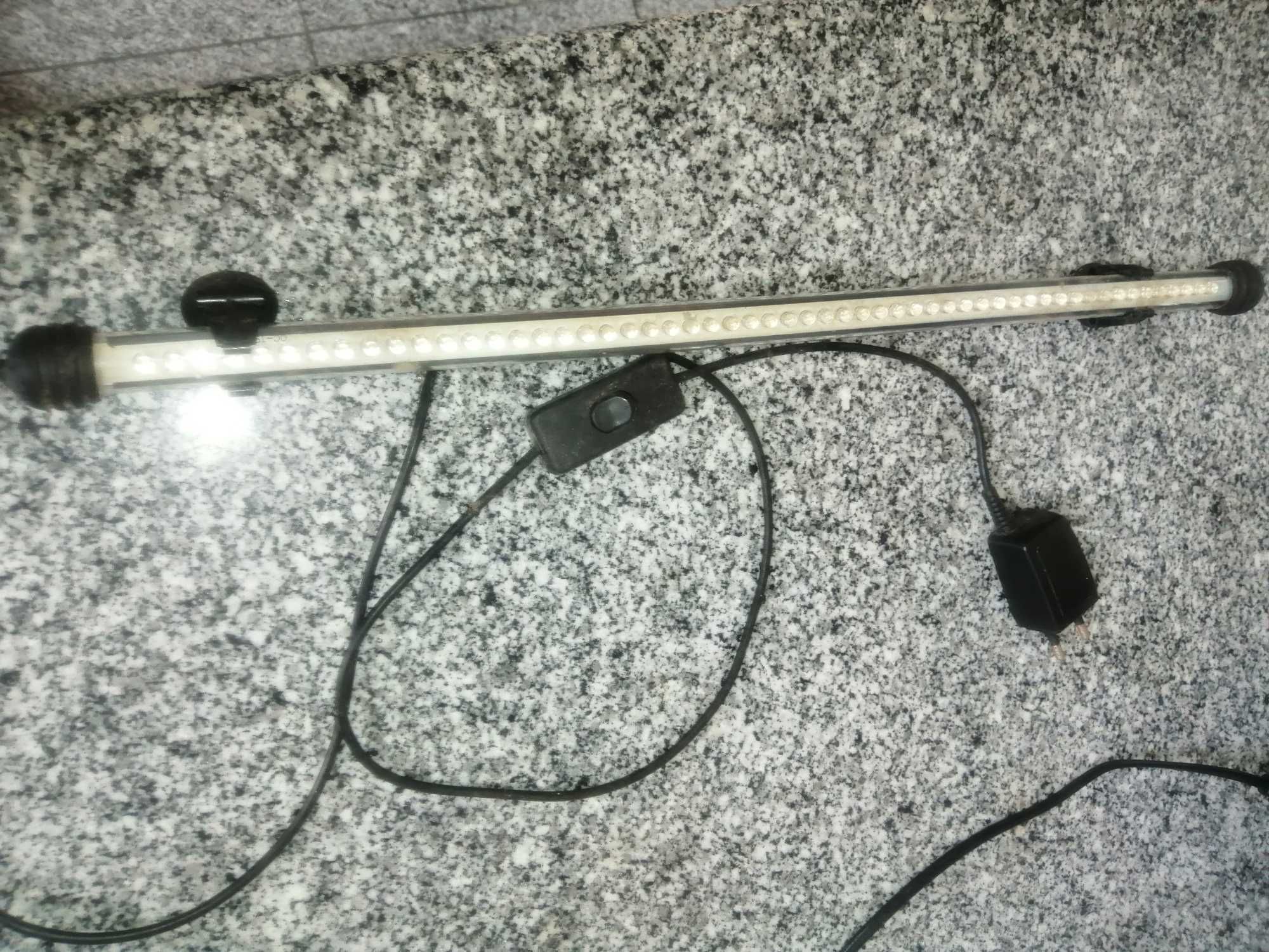 Calha de luz Led 50cm aquario