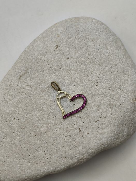 Złota Zawieszka Serce Pr.585 Nowa Zapraszamy