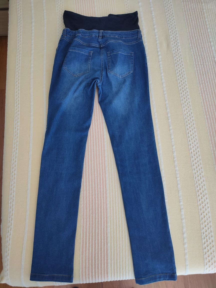 Jeans slim, entrepernas 85 cm, para grávida - ganga brut