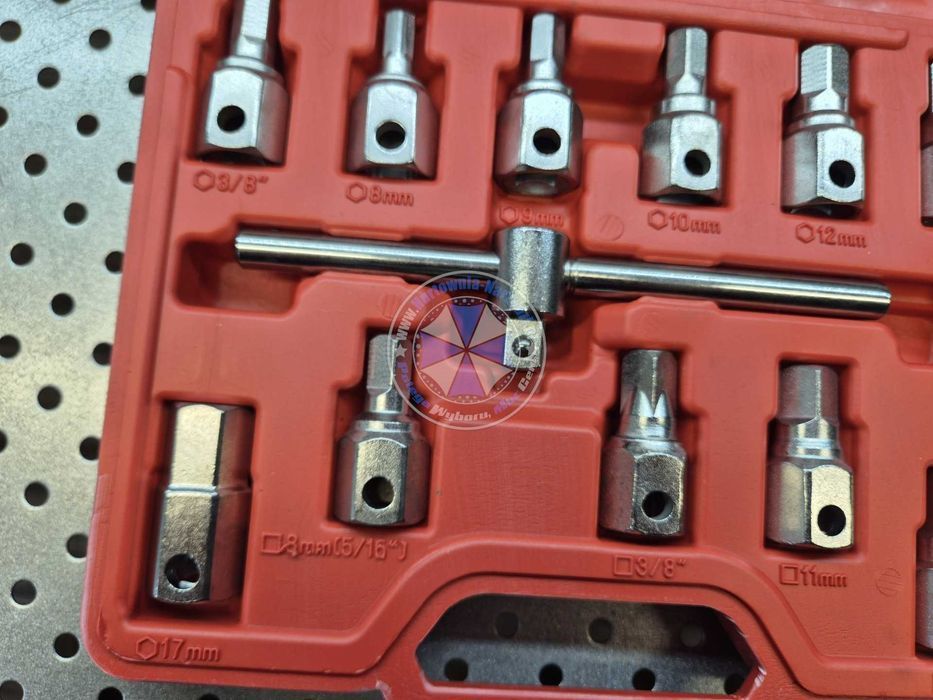 Klucze do korków do oleju 12-el. zestaw klucz do korków oleju