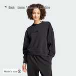 Світшот жіночий all szn french terry jj1259 чорний regular S, M, L, XL