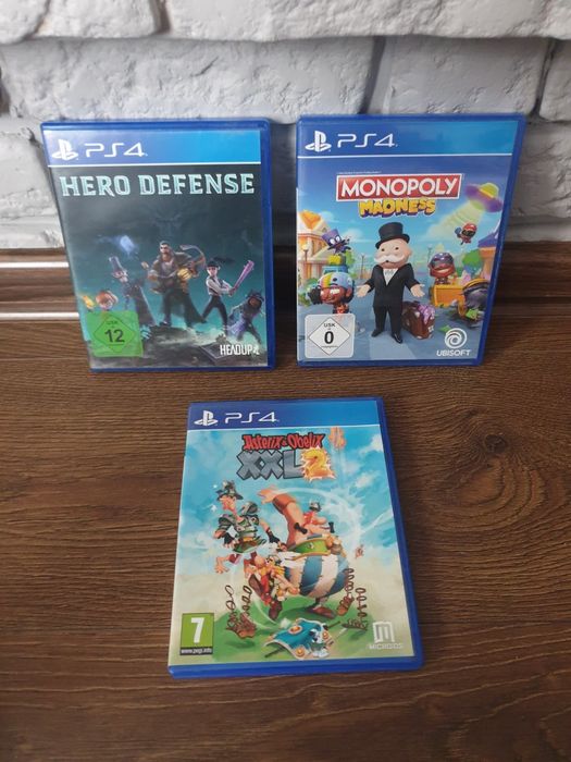 Ps4 PlayStation 4 Hero Defense Asterix XXL 2 Monopoly Madness