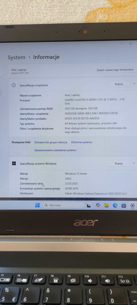 Acer Aspire 7 A715-72G (Gaming and Office).