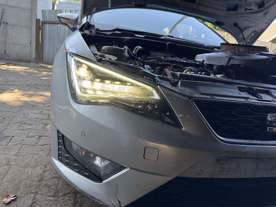 Seat leon maska zderzak lampy ful led kompletny przod