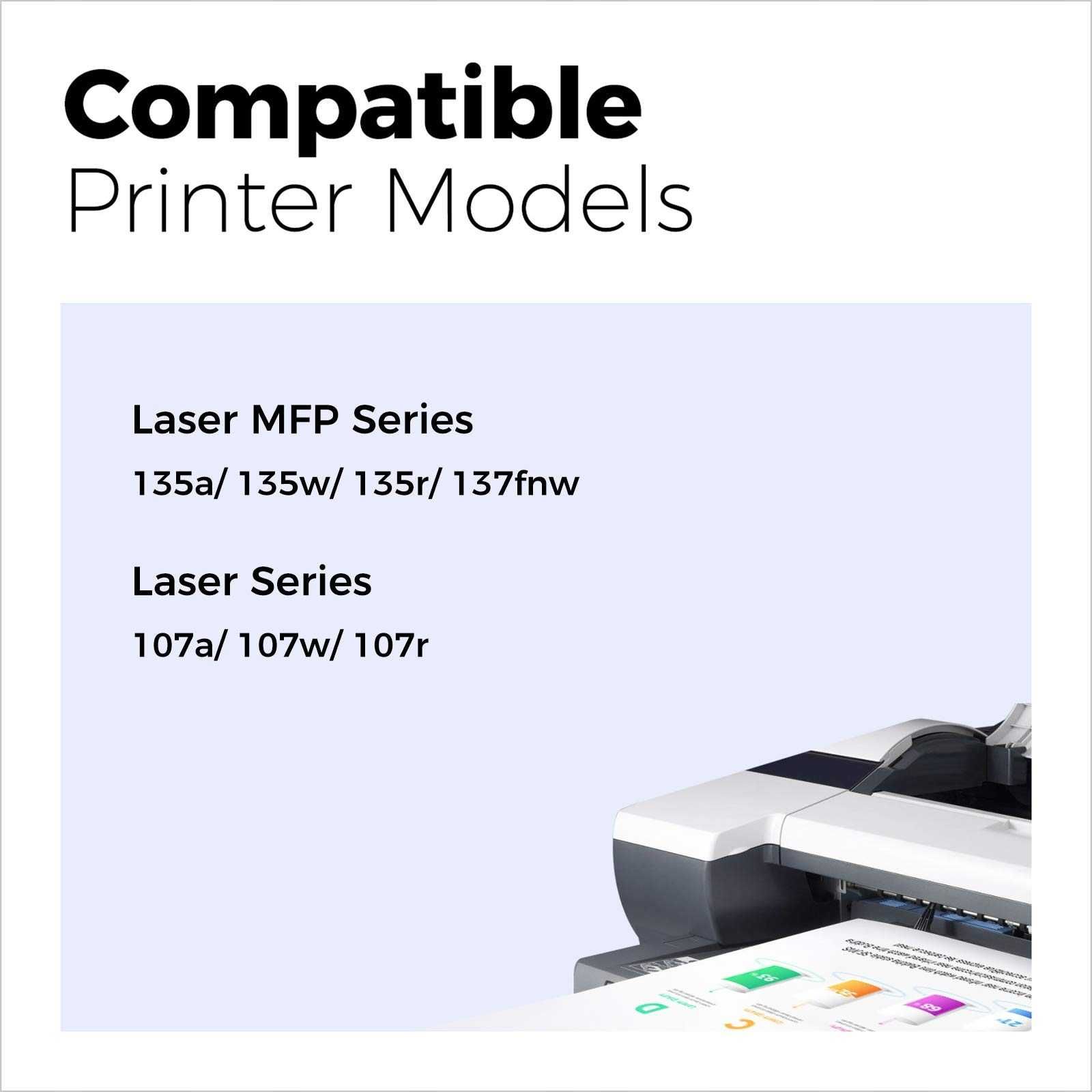 MYCARTRIDGE kompatybilny z HP 106A Kaseta z czarnym tonerem W1106A