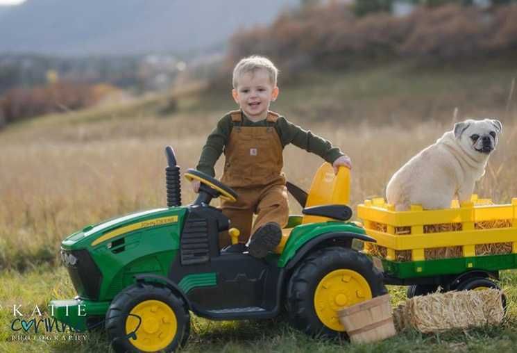 NOWY JOHN DERE traktorek na akumulator dla dzieci auto 12V deere