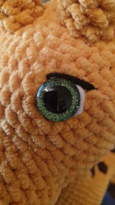 Великий в'язаний жираф ручної роботи, плюшева іграшка амігурумі