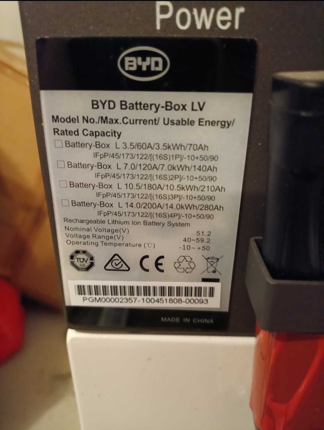 Bateria fotovoltaica BYD