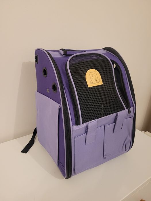 Plecak transporter dla kota - fioletowy