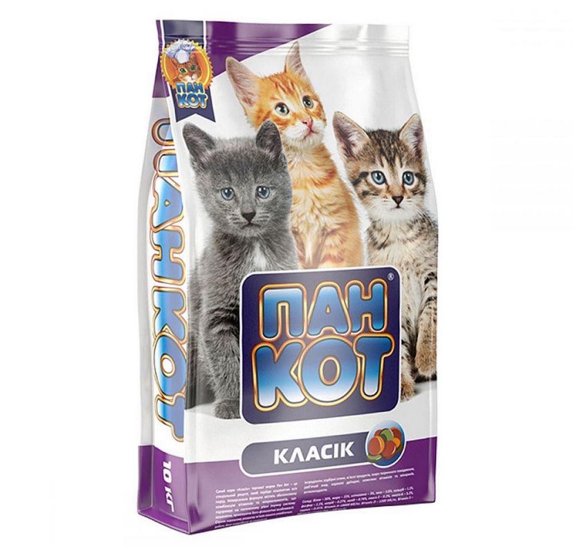 Сухий корм для котів / Сухой корм для котов ТМ "Пан Кот", 10 кг