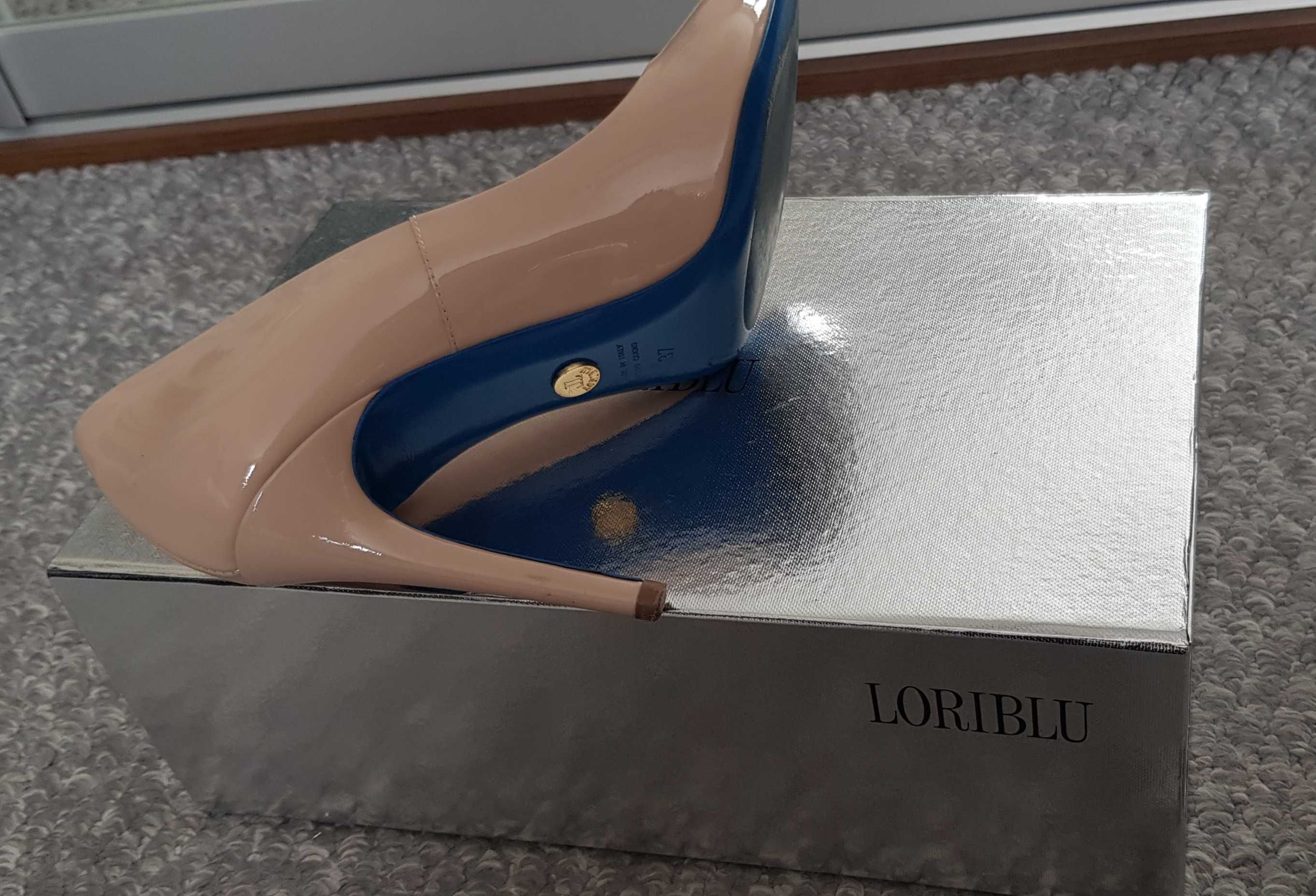 Szpilki skórzane Loriblu 37