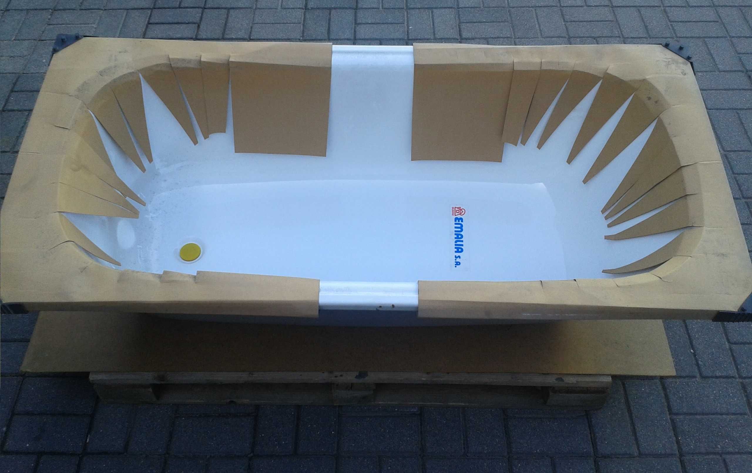 WANNA emaliowana metalowa EMALIA OLKUSZ 150x70cm z otworami na baterię