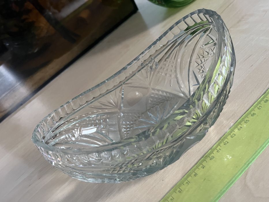 Misa kryształ gondola żardiniera patera PRL wazon ew zamiana akwarium