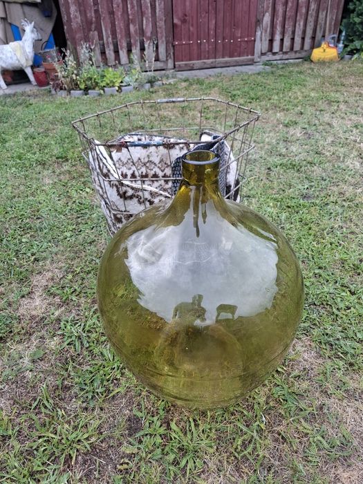 Butla balon 40l na wino bursztynowa