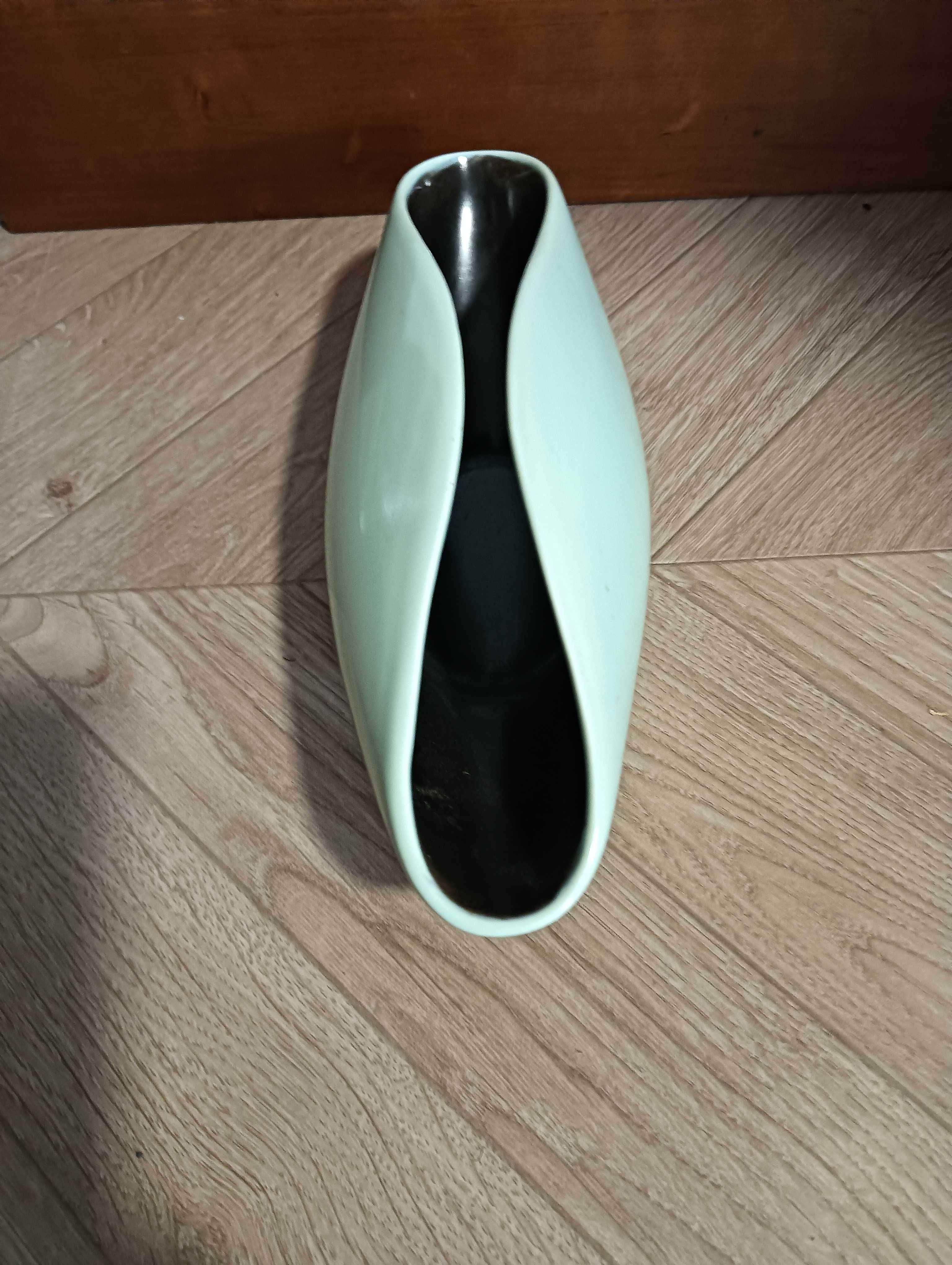 Naczynie ceramiczne miętowe wazon