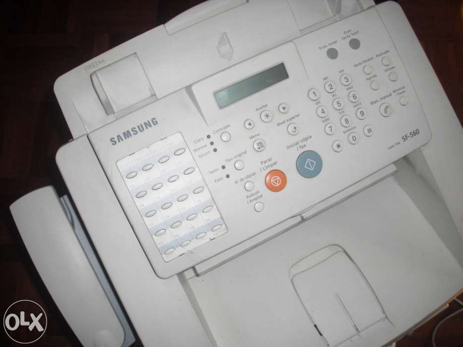 Fax Laser Samsung SF 560 (com telefone incorporado).