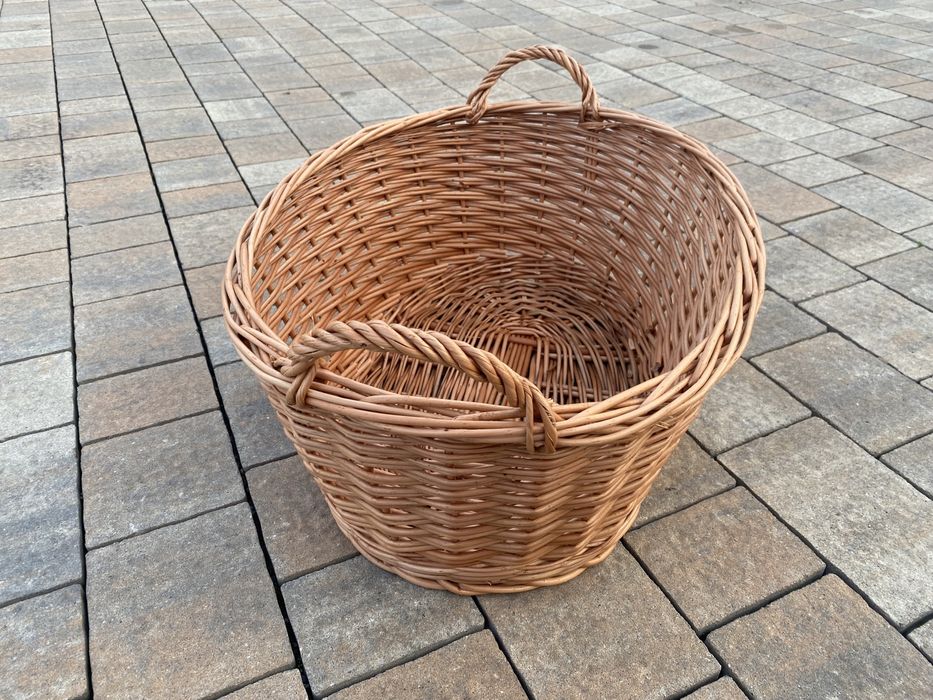 Kosz Koszyk Wiklinowy Wanna Gospodarczy na drzewo, liście, ziemniaki