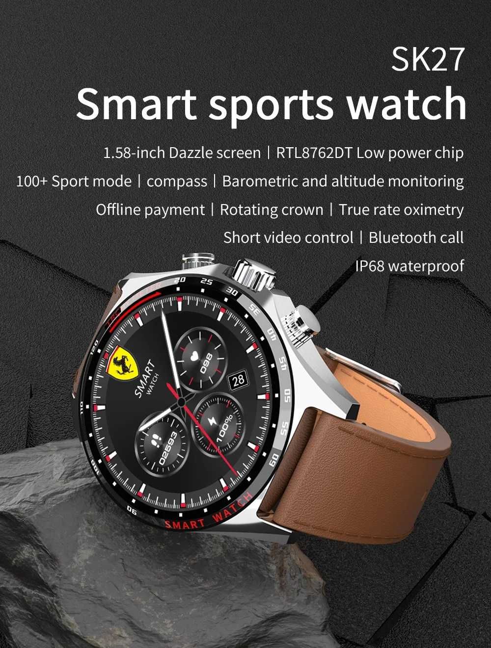 Smartwatch - elegancki, biznesowy i sportowy