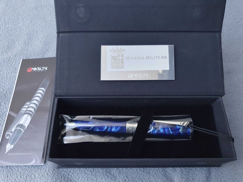 Caneta Marlen Marina Militare Special Slim Edition Roller Ball - Italy