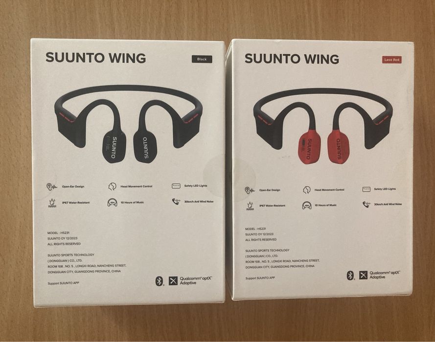 Suunto Wing Black / Red Lava Наушники с костной проводимостью