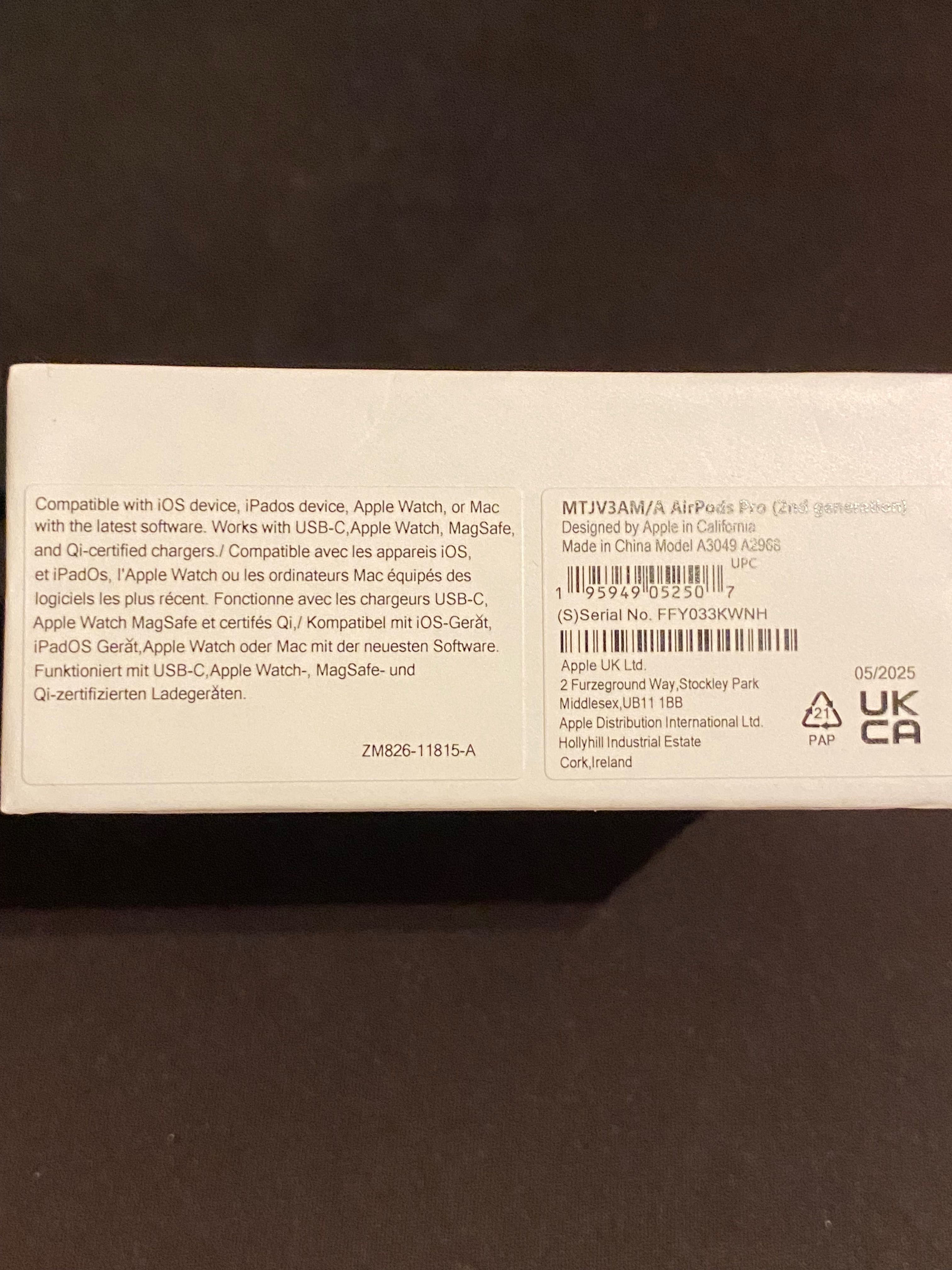 Nowe Słuchawki Apple AirPods Pro 2nd generation (USB-C)