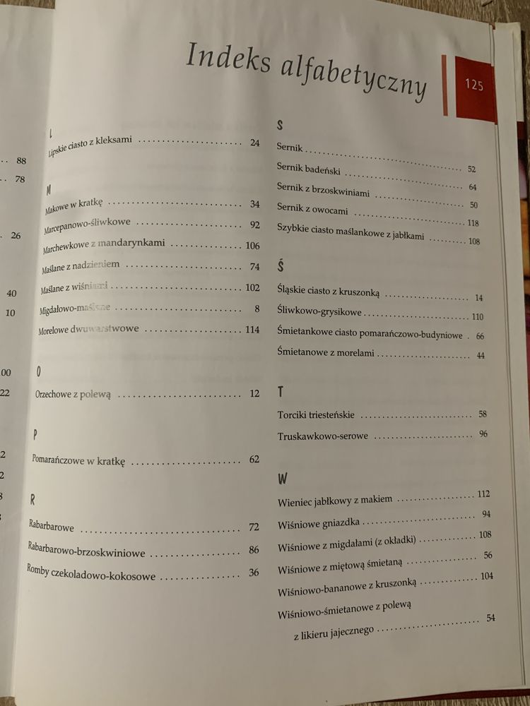Ciasta książka z przepisami świat książki