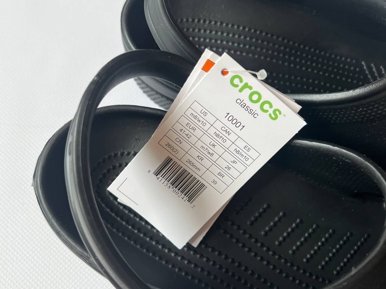 Crocs Classic Clog black в комплекті jibbitz